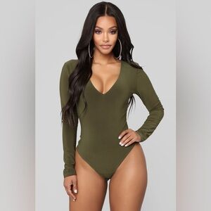 V Neck Bodysuit